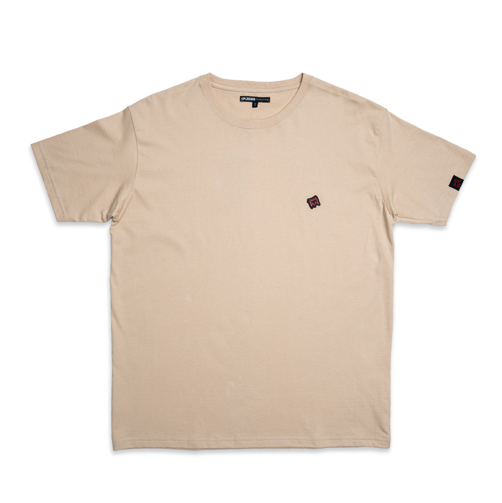 FOREVER Badge Tee Oak Cream