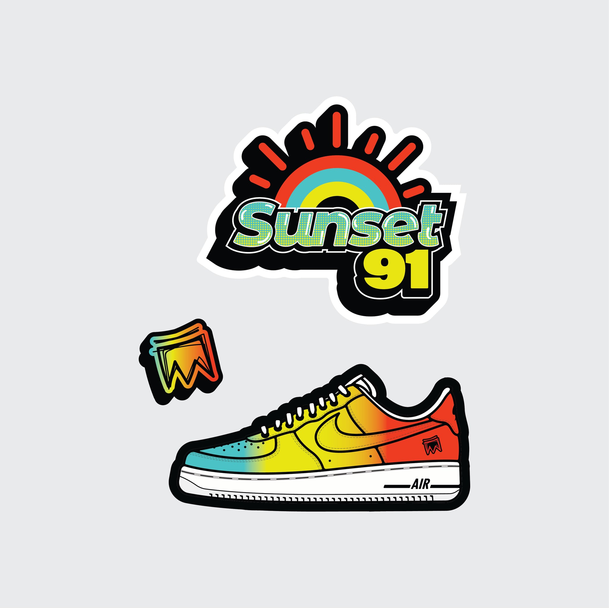 Sunset 91 Sticker Pack