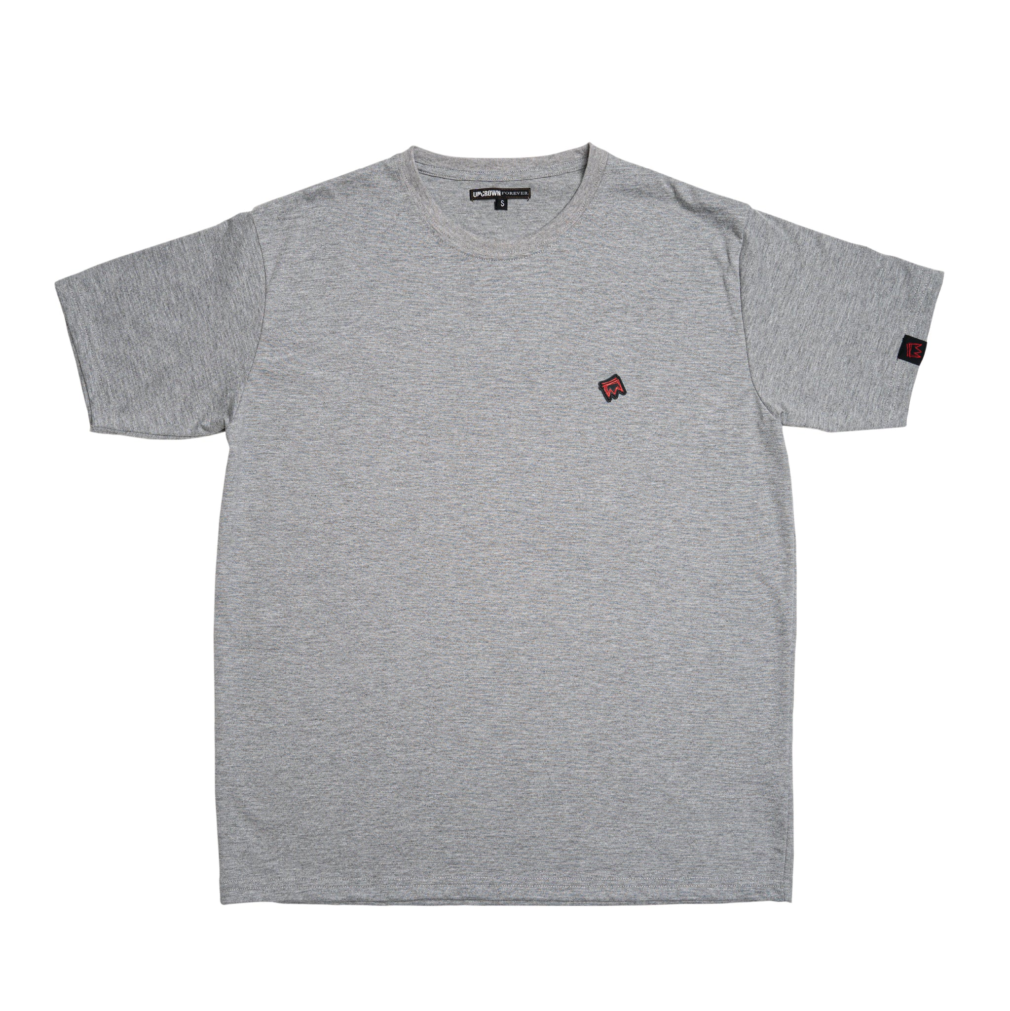 FOREVER Badge Tee Cement Gray